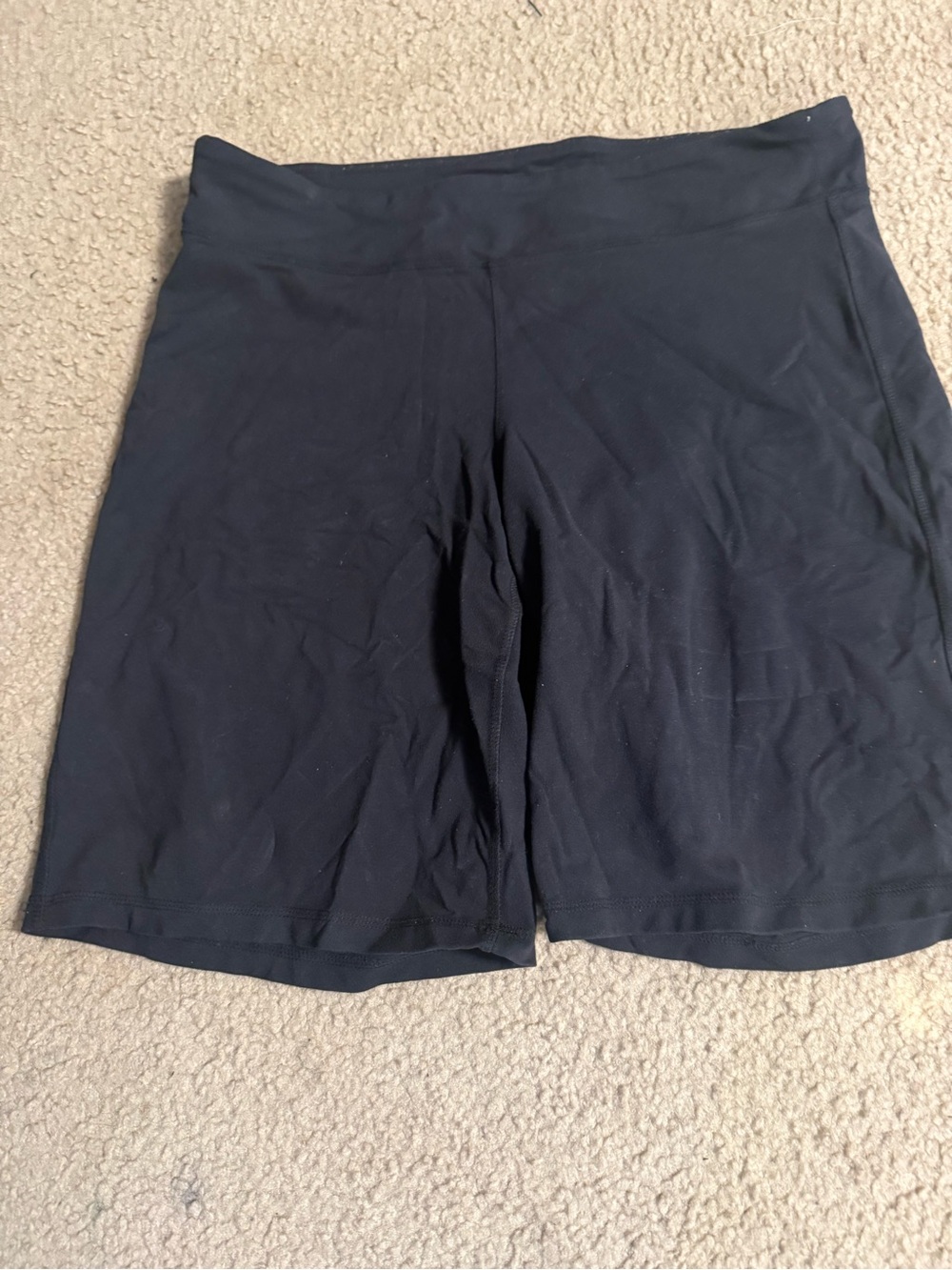 Athleta Black High-Rise Bike Shorts